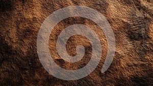 Warm and Soft Brown Fur Texture Background