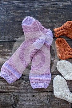 Warm and soft girl socks, winter fashion, made of wool