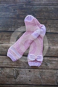 Warm and soft girl socks, winter fashion, made of wool