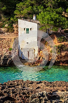 Warm spring day in calo des moro beach, mallorca, spain