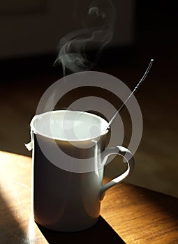 Warm tea mug