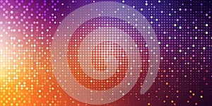 Warm-to-Cool Dot Gradient Abstract Circular Composition