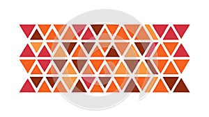 Warm Toned Geometric Triangle Pattern Vector for Design, vector design Generative AI