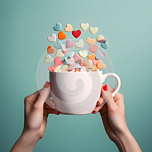 A Warm Welcome in Heart-shaped Cups
