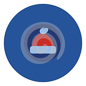 Warm winter hat, icon