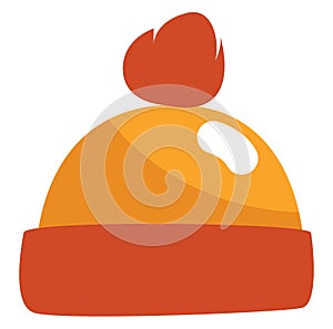 Warm winter hat, icon