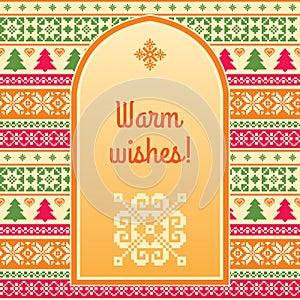 Warm wishes Christmas background