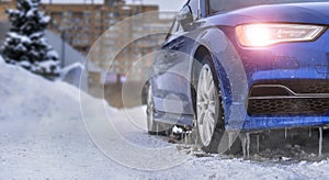 Warming up the icy car