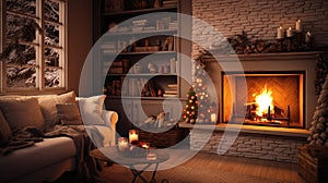 warmth cozy fireplace tv