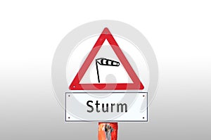 Warn Shield storm in german