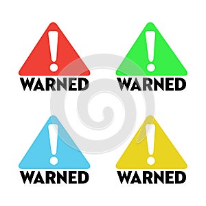 Warned signs photo