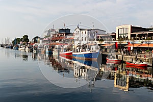 WARNEMUNDE, GERMANY - CIRCA 2016: WarnemÃÂ¼nde is a German port town on the Baltic Sea, near Rostock.