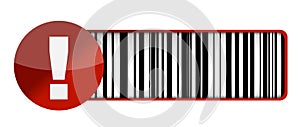 Warning barcode UPC photo