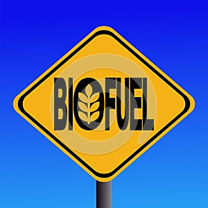 Warning Biofuel sign photo