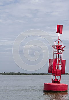 A warning buoy