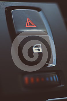 Warning button detail