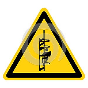 Warning Catwalk HazardS ymbol Sign, Vector Illustration, Isolate On White Background Label .EPS10