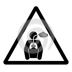 Warning Chronic Hazardous Substances Symbol Sign ,Vector Illustration, Isolate On White Background Label. EPS10