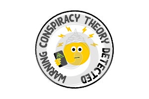 Warning conspiracy theory detected,  emoji wearing tin hat photo