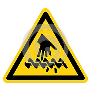 Warning Cutting Hand Hazard Symbol Sign ,Vector Illustration, Isolate On White Background Label. EPS10