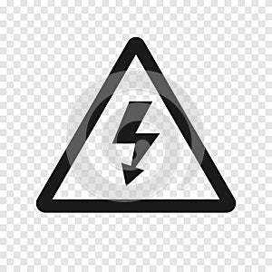 Warning danger sign icon simlpe design. vector