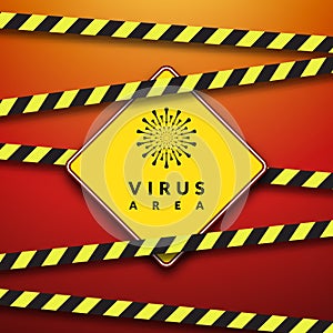 Warning danger of spreading the virus outbreak