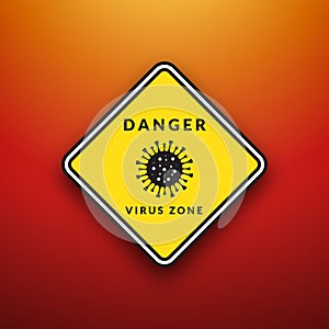 Warning danger of spreading the virus outbreak