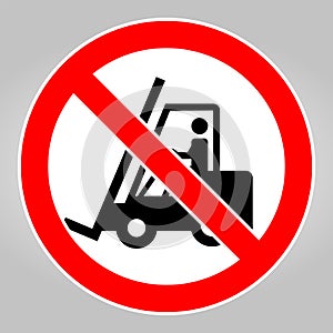 Warning Do not operate the forklift