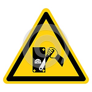 Warning Do Not Operate Symbol Sign, Vector Illustration, Isolated On White Background Label .EPS10