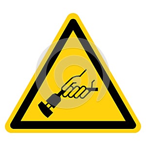 Warning Do Not Remove Plug Symbol Sign, Vector Illustration, Isolate On White Background Label .EPS10