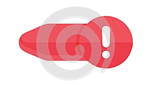 Warning Exclamation Bar, Alert Notification Danger, vector design Generative AI