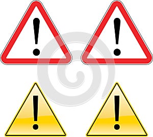 Warning Exclamation Label Sign Symbol