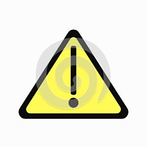 Warning exclamation sign symbol icon vector