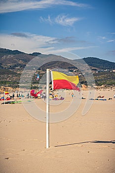 Warning flag of lifeguards