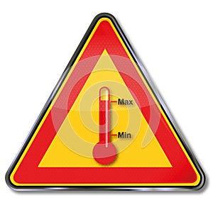 Warning of fluctuations in temperature and overheating