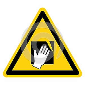 Warning Fragile Glass Symbol Sign ,Vector Illustration, Isolate On White Background Label. EPS10