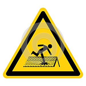 Warning Fragile Roof Symbol Sign, Vector Illustration, Isolate On White Background Label. EPS10