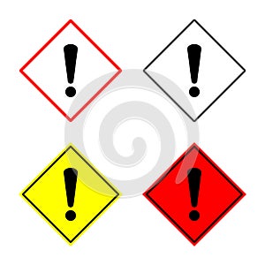 Warning, hazard, attention sign, alert symbol