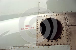 Warning - hot exhaust