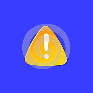 Warning icon for attention. Dangerous Weather forecast info sign. Safety symbol paper cut art. Climate weather element
