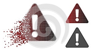 Dust Dot Halftone Warning Icon