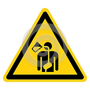 Warning Ingestion Hazard Symbol Sign, Vector Illustration, Isolate On White Background Label. EPS10