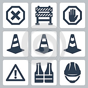 Warning and job safety related icons