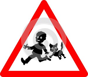warning kids and pets playing