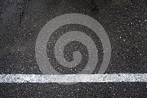 Warning markings, restrictive white stripe in the parking lot. An image for your design