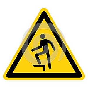 Warning No Stepping On Surface Symbol Sign, Vector Illustration, Isolate On White Background Label .EPS10