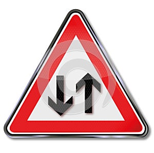 Warning oncoming traffic