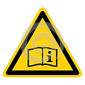 Warning Operators Instructions Symbol Sign,Vector Illustration, Isolated On White Background Label. EPS10