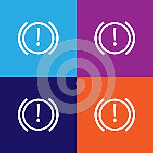 warning outline icon. Elements of car repair illustration icon. Signs and symbols can be used for web, logo, mobile app, UI, UX