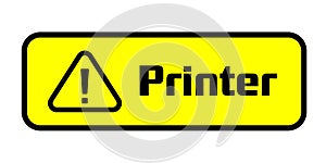 Warning Printer Power Socket Warning Labels